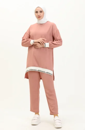 Ensemble Tunique Pantolon 70021-02 Rose Pâle 70021-02