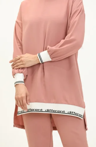 Ensemble Tunique Pantolon 70021-02 Rose Pâle 70021-02
