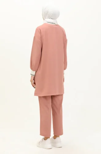 Ensemble Tunique Pantolon 70021-02 Rose Pâle 70021-02