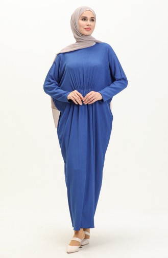 Crepe Bat Sleeve Dress 4038-04 Indigo 4038-04