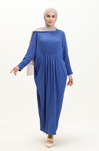 Crepe Bat Sleeve Dress 4038-04 Indigo 4038-04