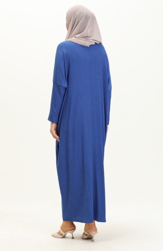 Crepe Bat Sleeve Dress 4038-04 Indigo 4038-04