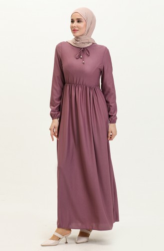 Gathered Waist Dress 0575-03 Lilac 0575-03