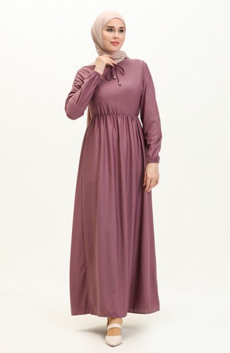 Robe Taille Froncee 0575-03 Lilas 0575-03