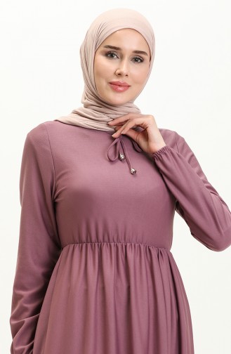 Robe Taille Froncee 0575-03 Lilas 0575-03