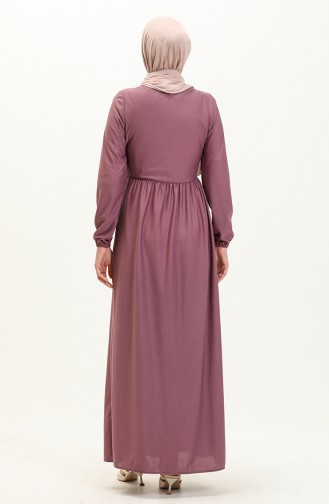 Robe Taille Froncee 0575-03 Lilas 0575-03