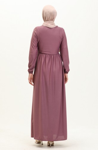 Gathered Waist Dress 0575-03 Lilac 0575-03