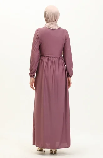 Robe Taille Froncee 0575-03 Lilas 0575-03