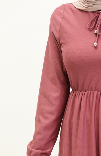 Kleid Mit Geraffter Taille 0575-10 Dusty Rose 0575-10