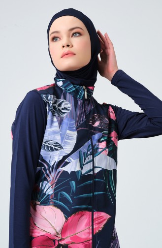 Hijab-Badeanzug 23430-01 Blau 23430-01