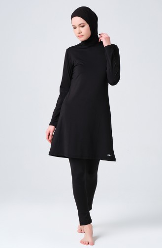Black Swimsuit Hijab 23600-03