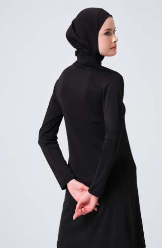 Black Swimsuit Hijab 23600-03