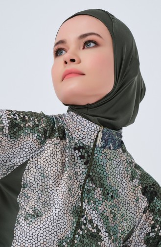 Khaki Swimsuit Hijab 23671-01