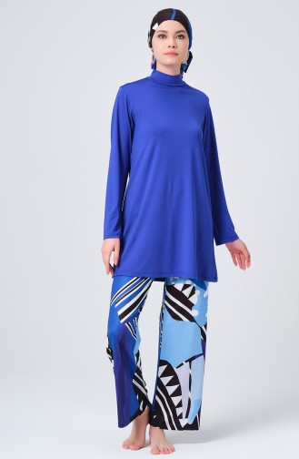 Saxon blue Swimsuit Hijab 23672-02