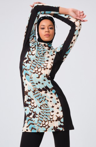 Hijab Swimsuit 23684-01 Black 23684-01