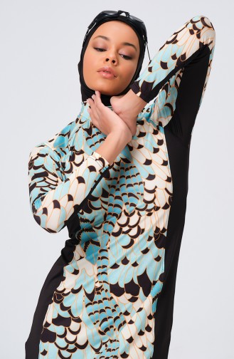 Hijab-Badeanzug 23684-01 Schwarz 23684-01