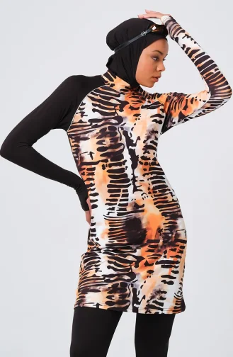 Hijab Swimsuit 23685-02 Orange 23685-02