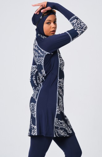 Navy Blue Swimsuit Hijab 23686-02