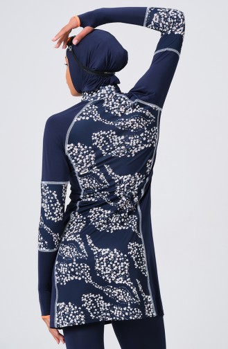 Navy Blue Swimsuit Hijab 23686-02