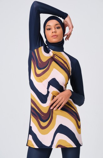 Hijab-Badeanzug 23689-01 Marineblau 23689-01