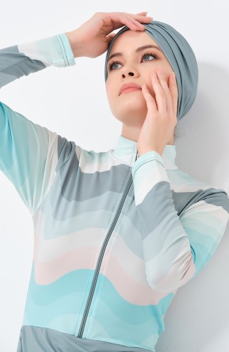 Mold Green Swimsuit Hijab 23690-01