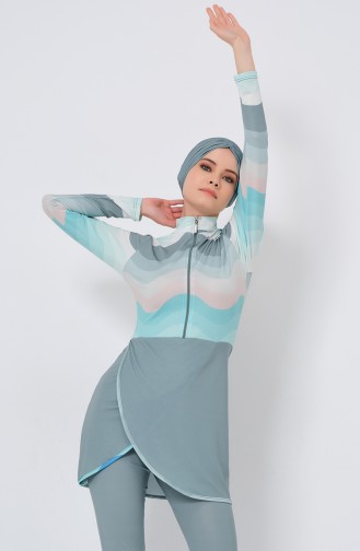Hijab Swimsuit 23690-01 Musty Green 23690-01
