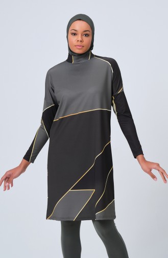 Khaki Swimsuit Hijab 23695-01