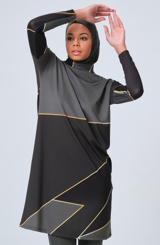 Khaki Swimsuit Hijab 23695-01