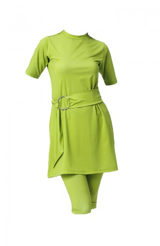 Pistachio Green Swimsuit Hijab 23736-01