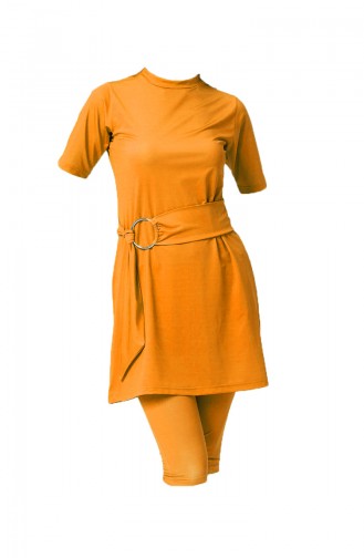 Orange Swimsuit Hijab 23736-03