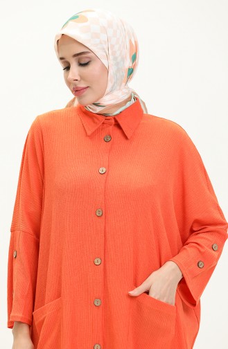 Bürümcük Cepli Tunik 4001-03 Oranj