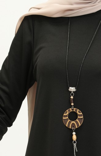 Tunique Avec Collier 2323-01 Noir 2323-01