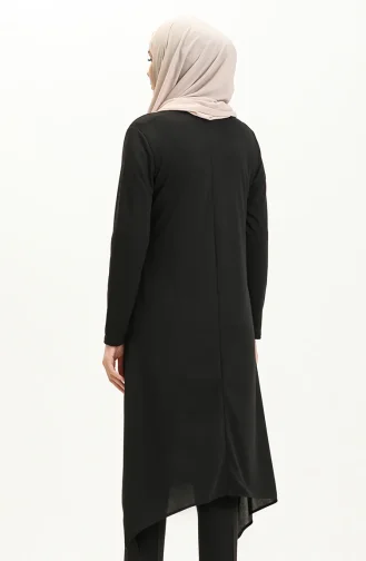 Kolyeli Tunik 2323-01 Siyah
