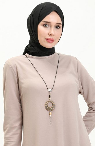 Tunique Avec Collier 2323-02 Vison 2323-02