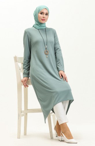 Tunique Avec Collier 2323-09 Vert 2323-09