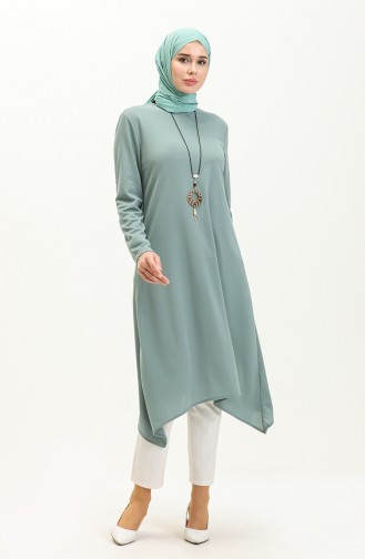 Tunic with Necklace 2323-09 Green 2323-09