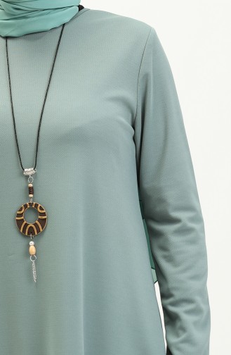 Tunic with Necklace 2323-09 Green 2323-09