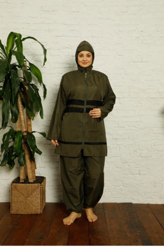 Khaki Swimsuit Hijab 2706