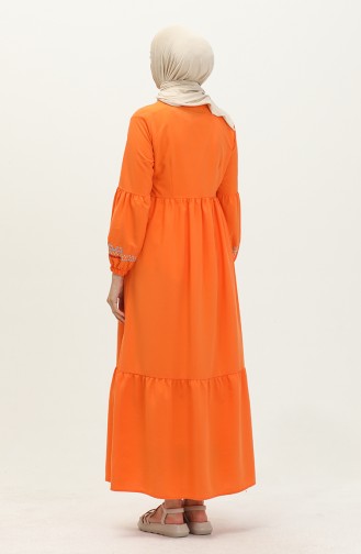 Embroidered Dress 24Y8968-04 Orange 24Y8968-04