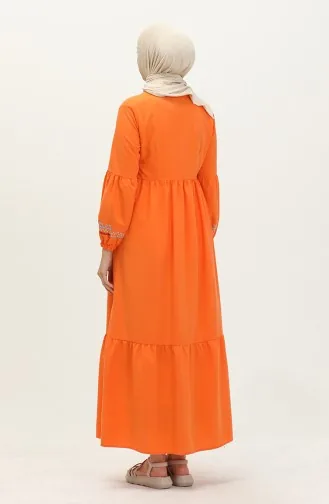 Robe Brodée 24Y8968-04 Orange  24Y8968-04