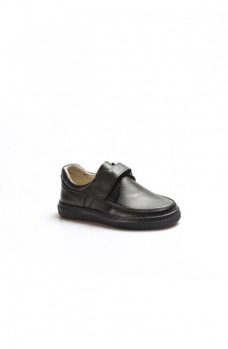 Genuine Leather Unisex Kids Casual Shoes 770Pa917 Black 770PA917.Siyah