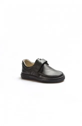 Genuine Leather Unisex Kids Casual Shoes 770Pa917 Black 770PA917.Siyah