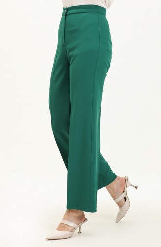 Pantalon Large 1144-09 Vert Emeraude 1144-09