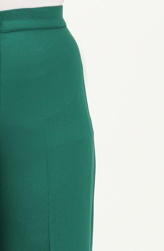 Wide Leg Trousers 1144-09 Emerald Green 1144-09