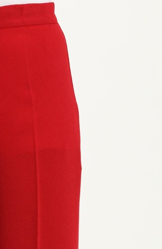 wide Leg Trousers 1144-12 Red 1144-12