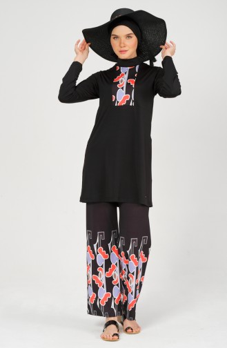 Hijab-Badeanzug 22651-01 Schwarz 22651-01