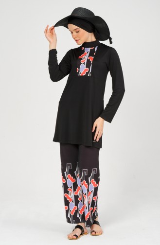 Hijab-Badeanzug 22651-01 Schwarz 22651-01