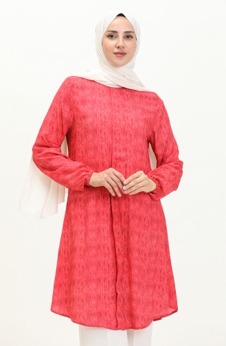 Plaid Tunic 1879a-01 Fuchsia 1879A-01