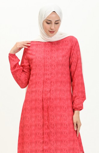 Plaid Tunic 1879a-01 Fuchsia 1879A-01