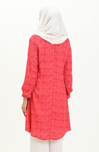Plaid Tunic 1879a-01 Fuchsia 1879A-01